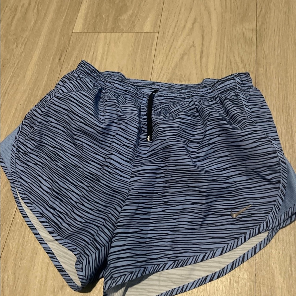 Nike Blue Patterned Athletic Shorts